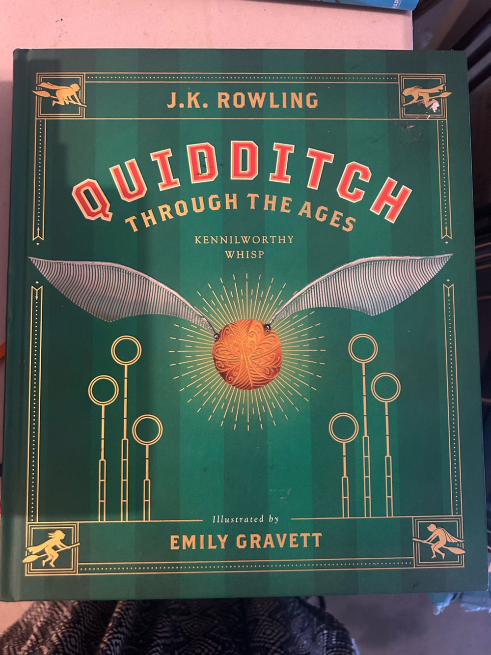 Green Quidditch Through the Ages Hardcover Book